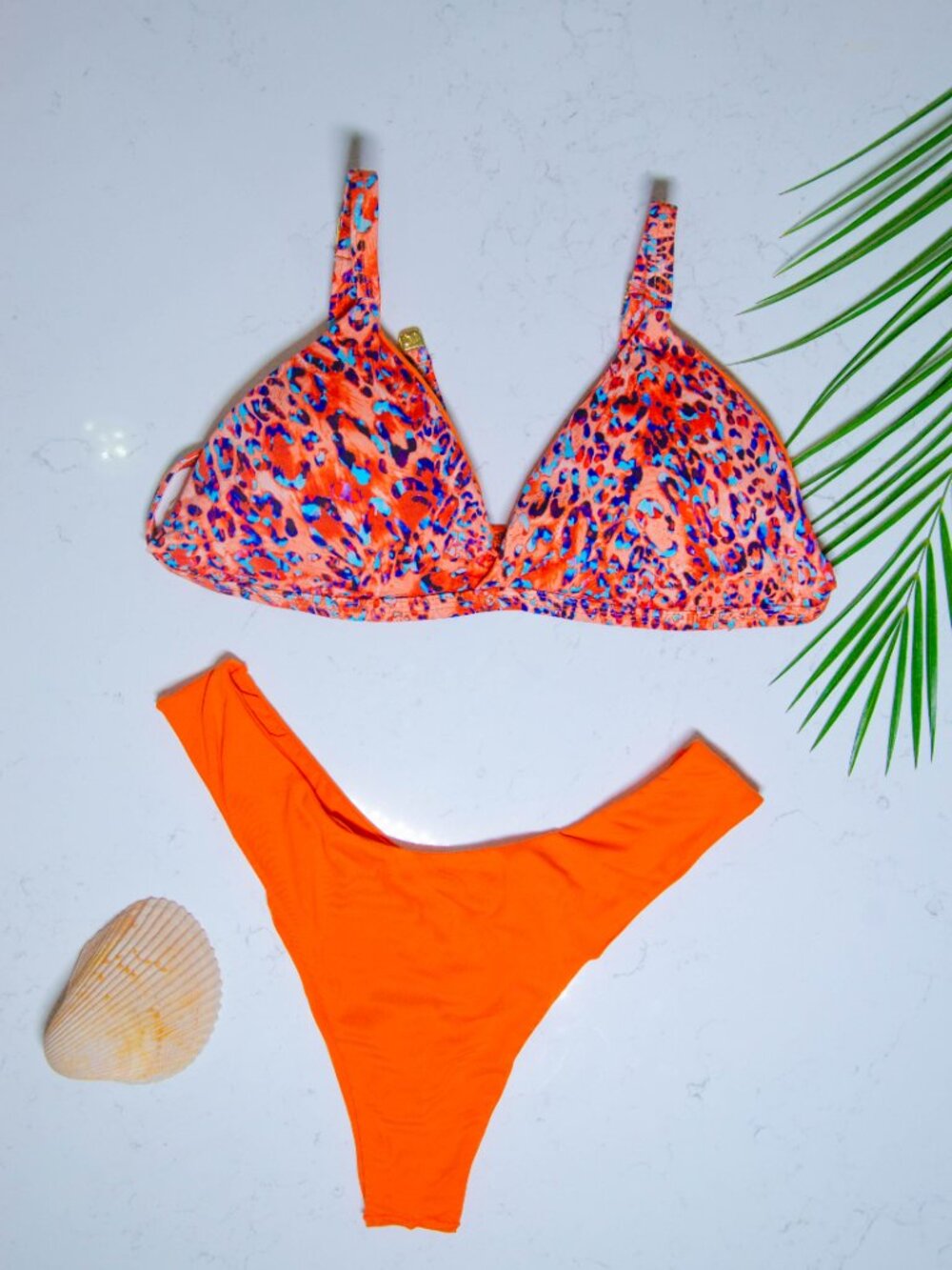 Rio Açu Brazilian Reversible Triangle Bikini Set | Size XL | NWT | UPF 50+